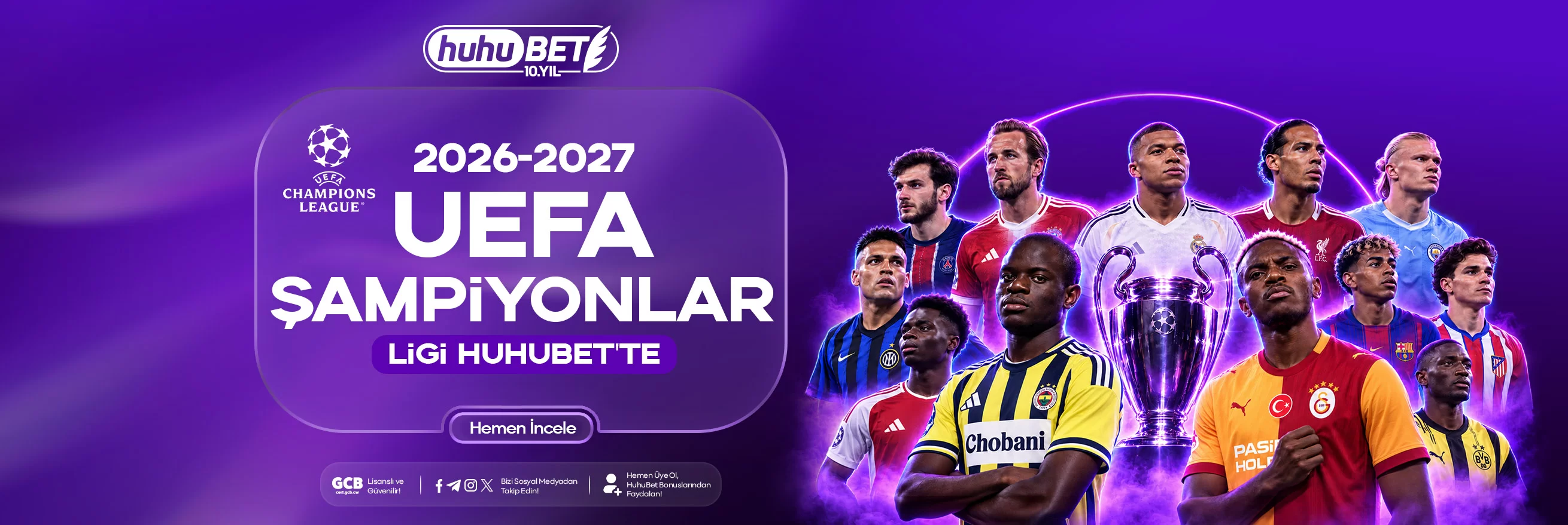 UEFA Şampiyonlar Ligi kupon bannerı